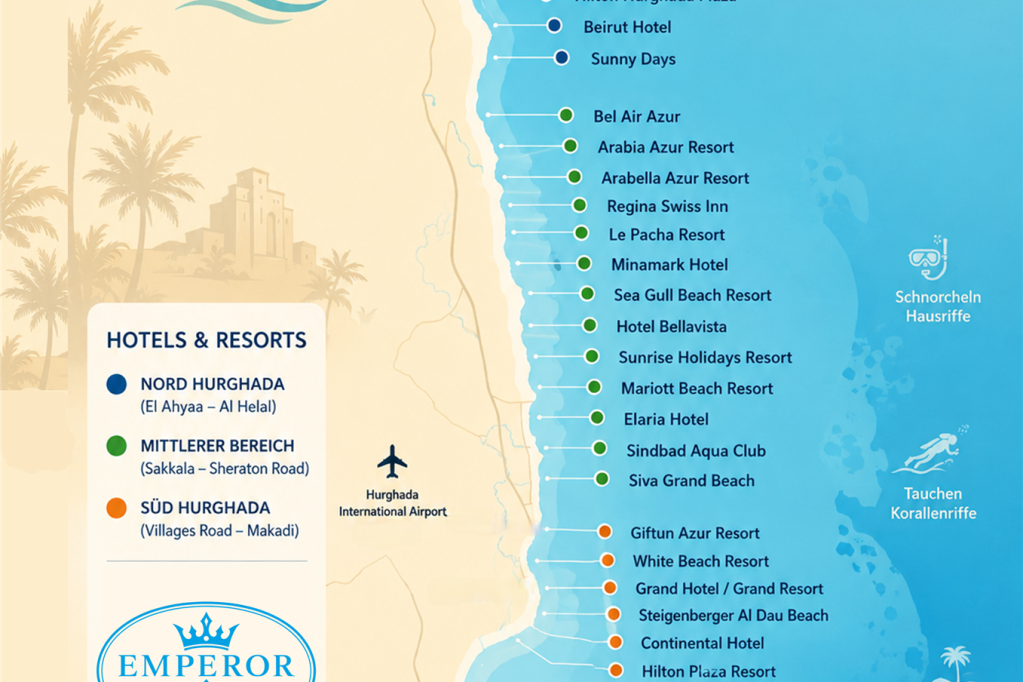 Hotelübersicht Hurghada